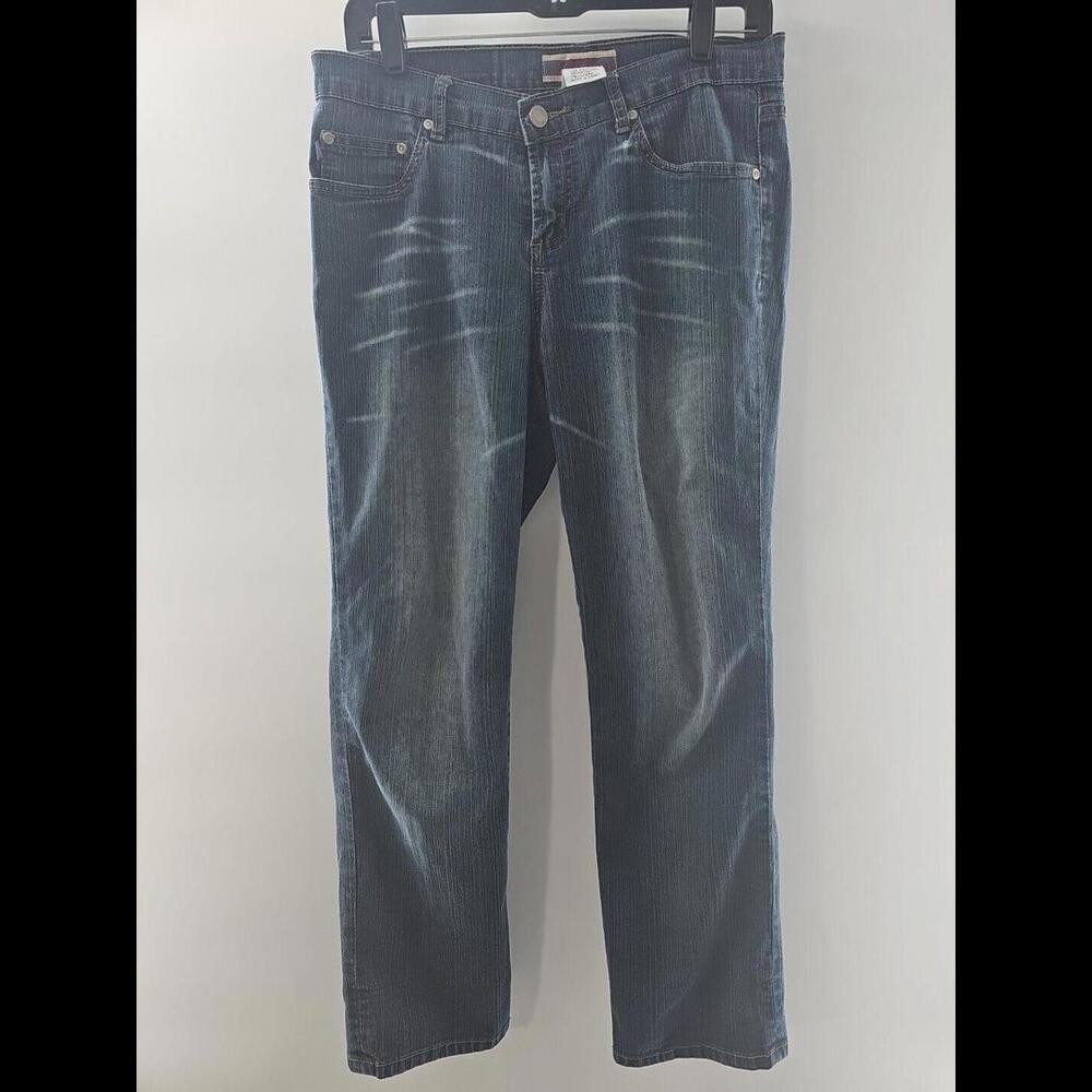 2000s Z. Cavaricci Women's Flare Jeans 9 Dark Wash Stretch Y2K